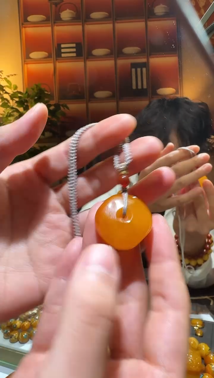 蜜蜡颈饰未镶嵌901天然蜜蜡珠宝奇石