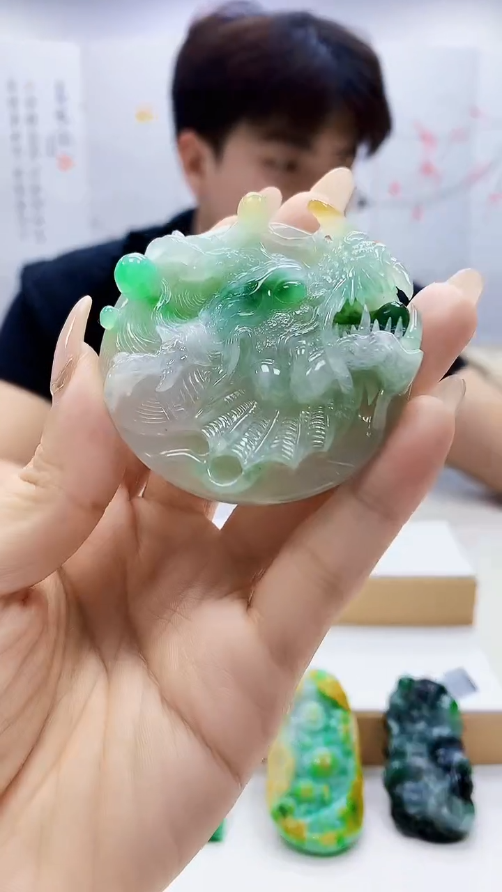 未镶嵌定制翡翠5145ty-毛货挂件23