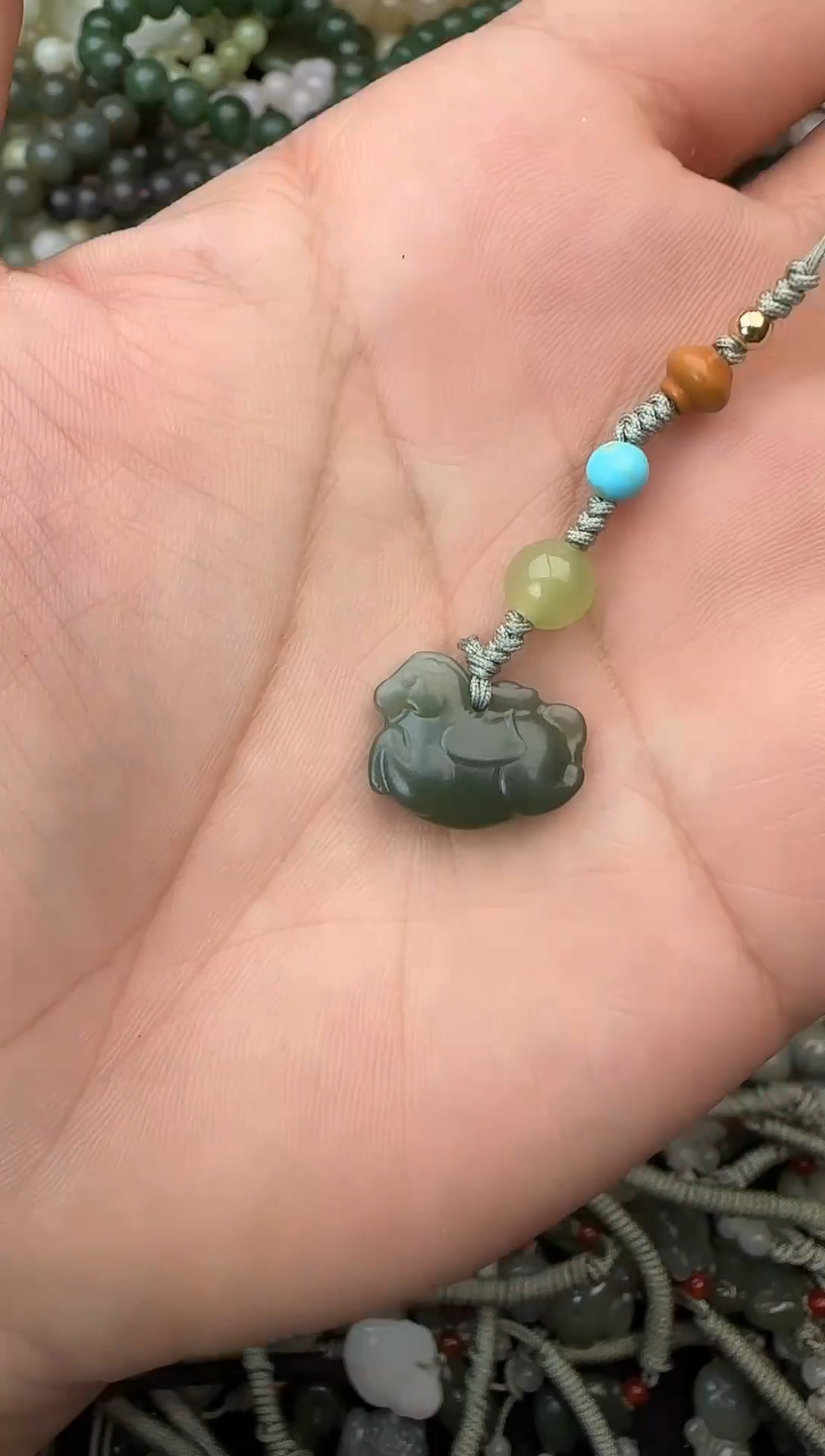 颈饰未镶嵌和田玉拍一发一