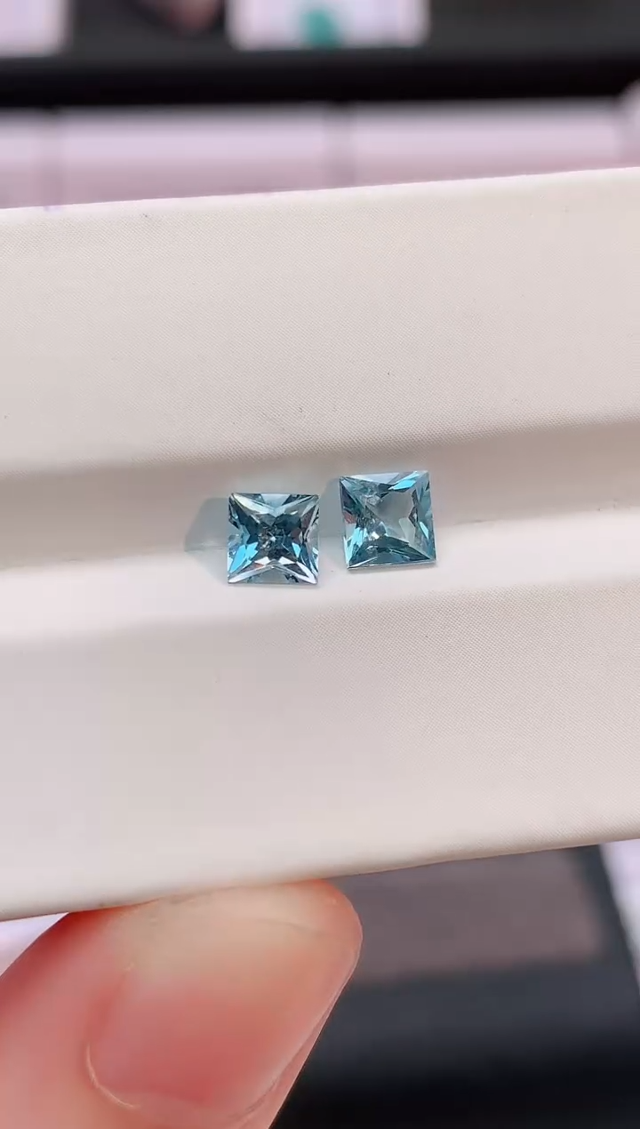 裸石海蓝宝石1.0-800天然海蓝宝