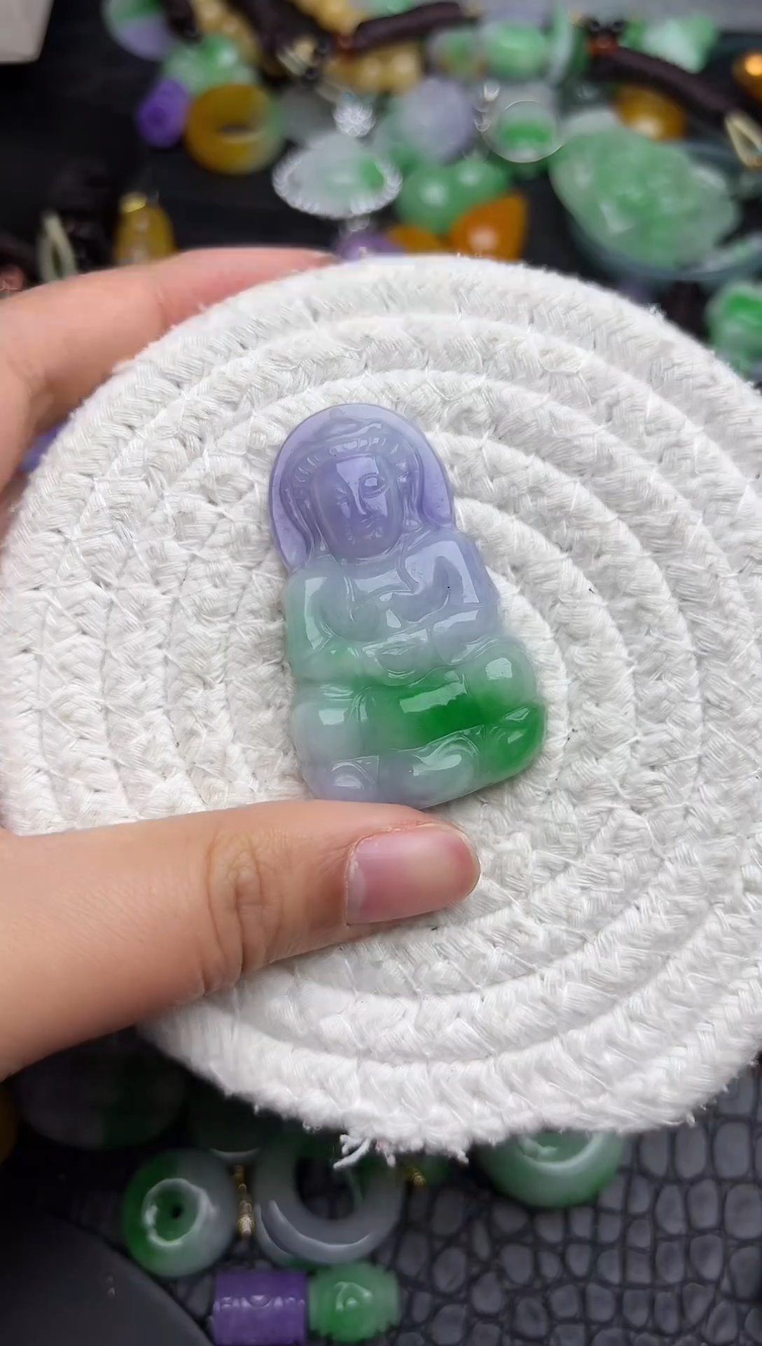 颈饰未镶嵌翡翠缅甸翡翠吊坠