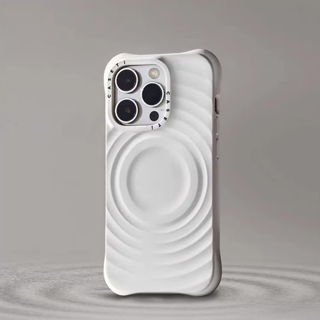 CASETi纯色波漾壳液态硅胶iPhone16/15/14/13/ProMax苹果手机壳