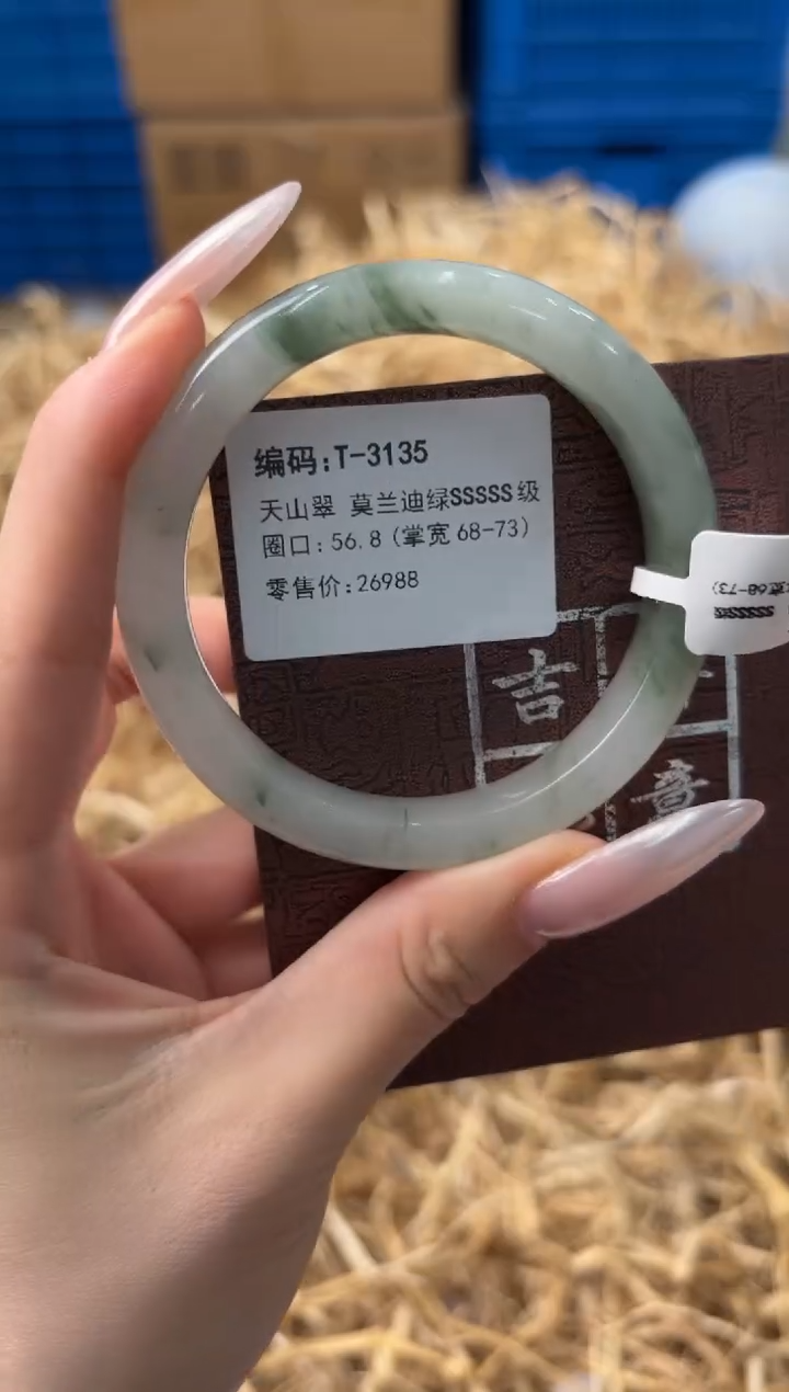 未镶嵌手镯石英质玉T-3135