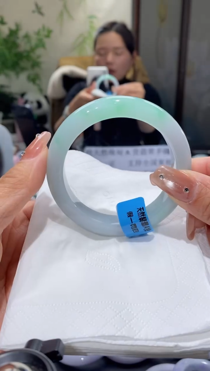 未镶嵌手镯翡翠圈口54-55