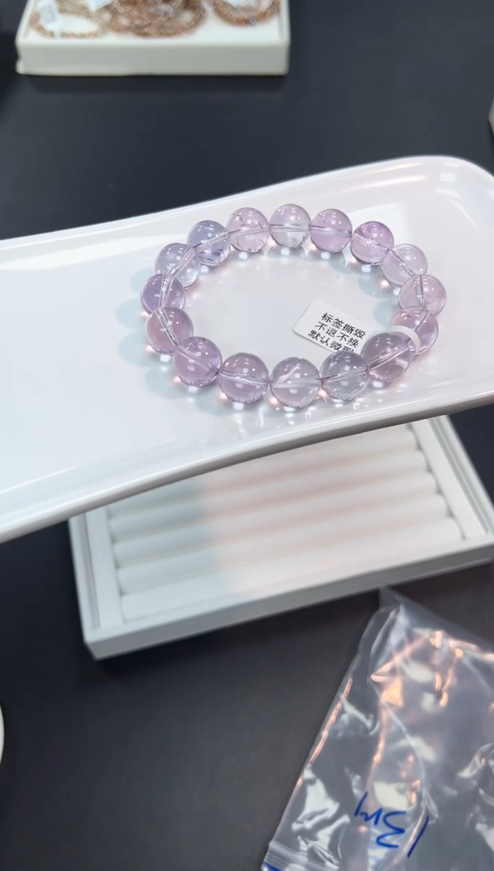 【闪购商品】水晶手串未镶嵌84A2多样性发其一1条13mm默认微瑕