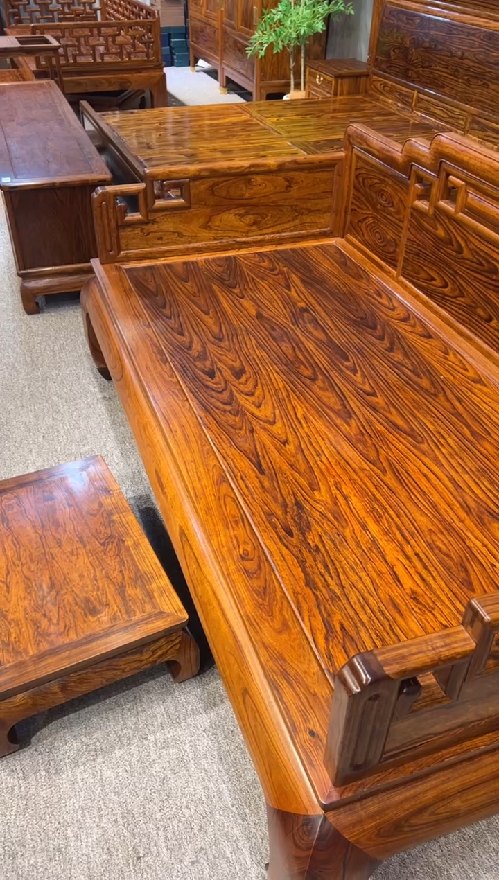 花梨木类木雕款花梨木 罗汉床 红木家居