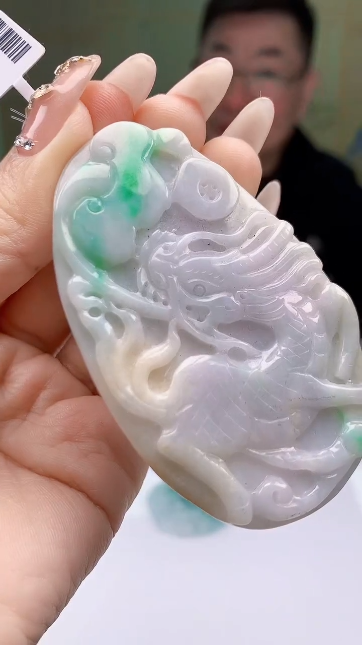 【闪购商品】定制翡翠未镶嵌5152ty-毛货挂件82