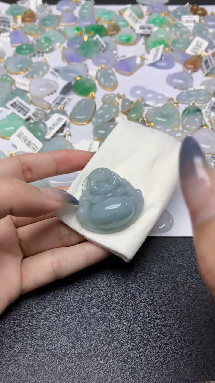翡翠未镶嵌颈饰天然a货翡翠