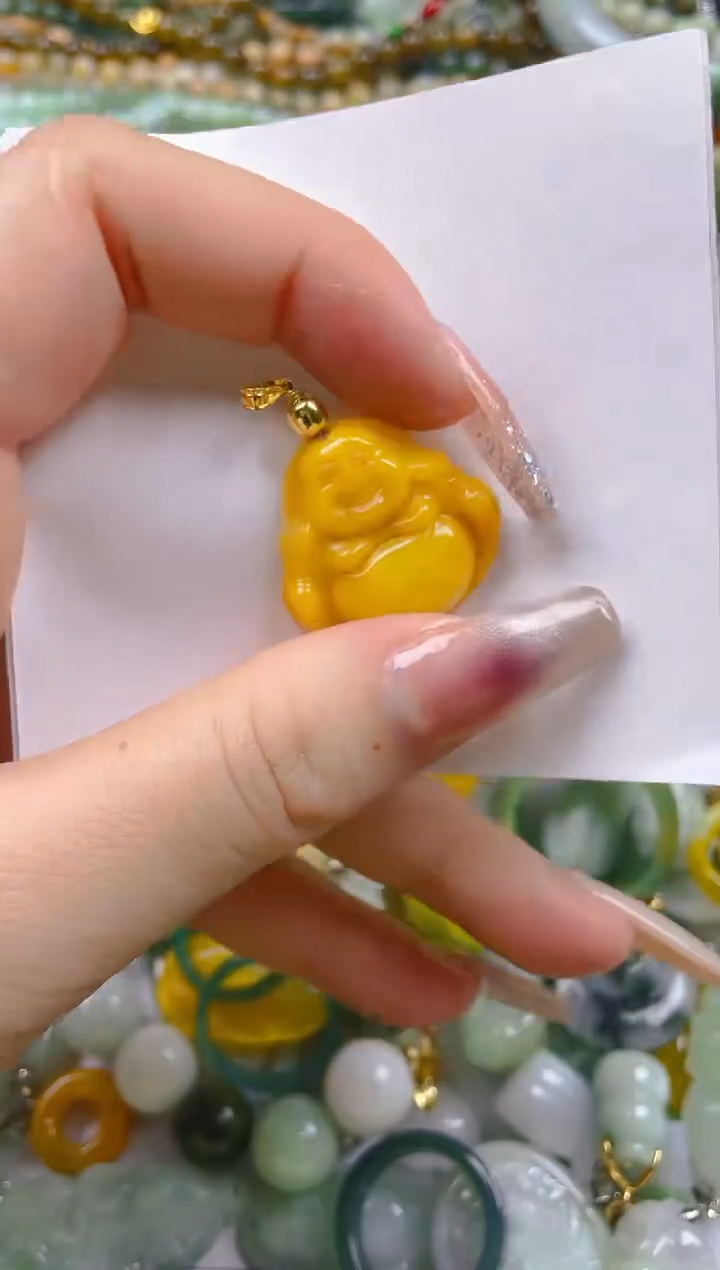 【闪购商品】翡翠颈饰未镶嵌/U/翡翠A货一图一物