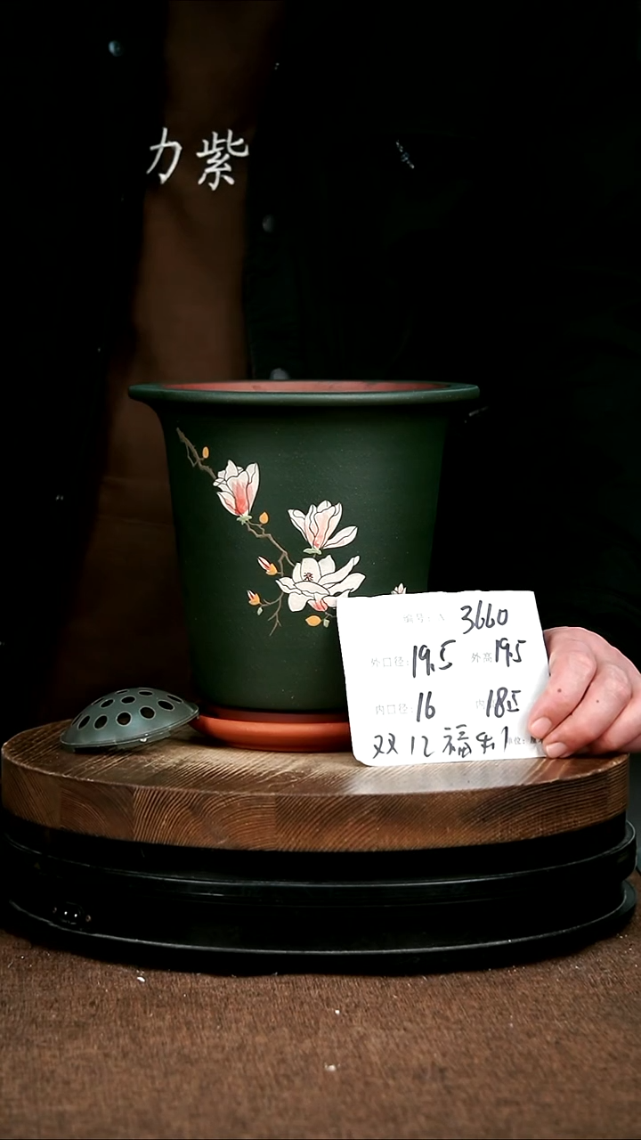 紫砂花盆花卉园艺3660+z