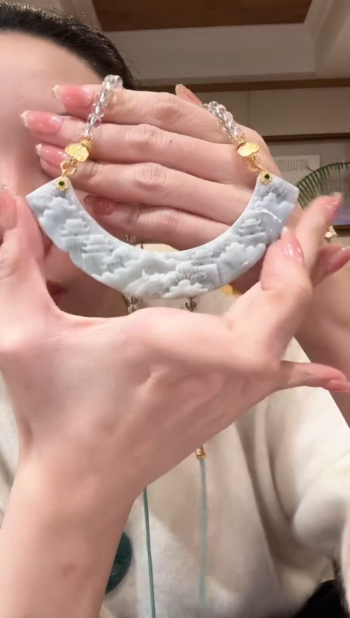 【闪购商品】翡翠颈饰未镶嵌国风