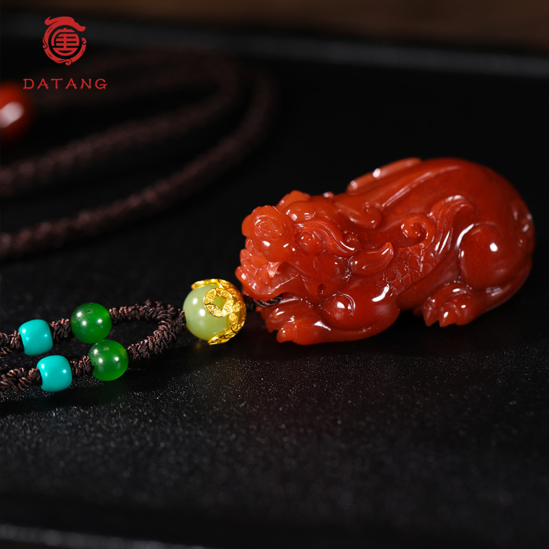 【引才路】南红大貔貅吊坠X32670