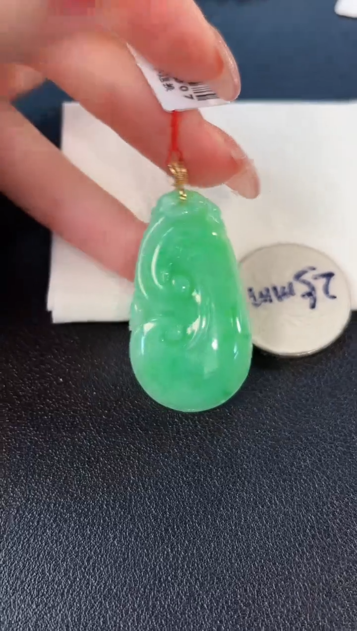 【闪购商品】翡翠颈饰18K金镶嵌缅料A货/支持复检/一件