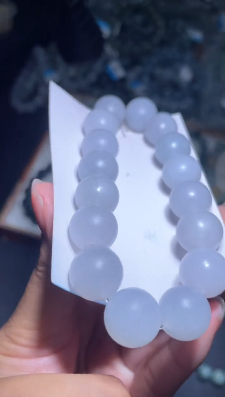 未镶嵌定制翡翠天然缅甸翡翠手串10