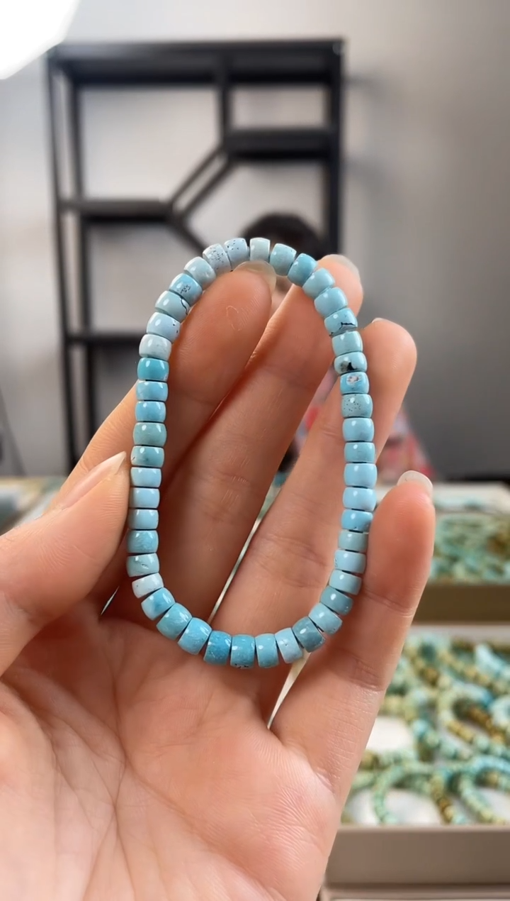 【闪购商品】绿松石珠宝奇石未镶嵌5.5+mm