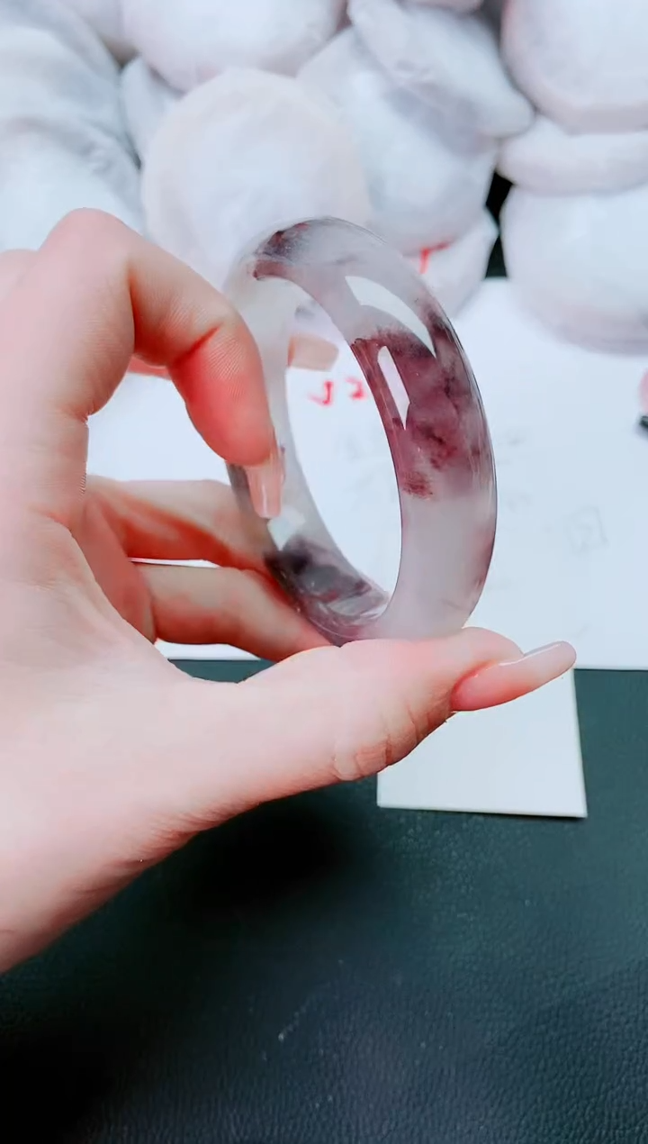 【闪购商品】石英质玉手镯未镶嵌J242-60-59