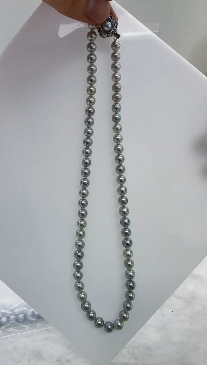 【闪购商品】海水珍珠DA未镶嵌t858 灰珠串6