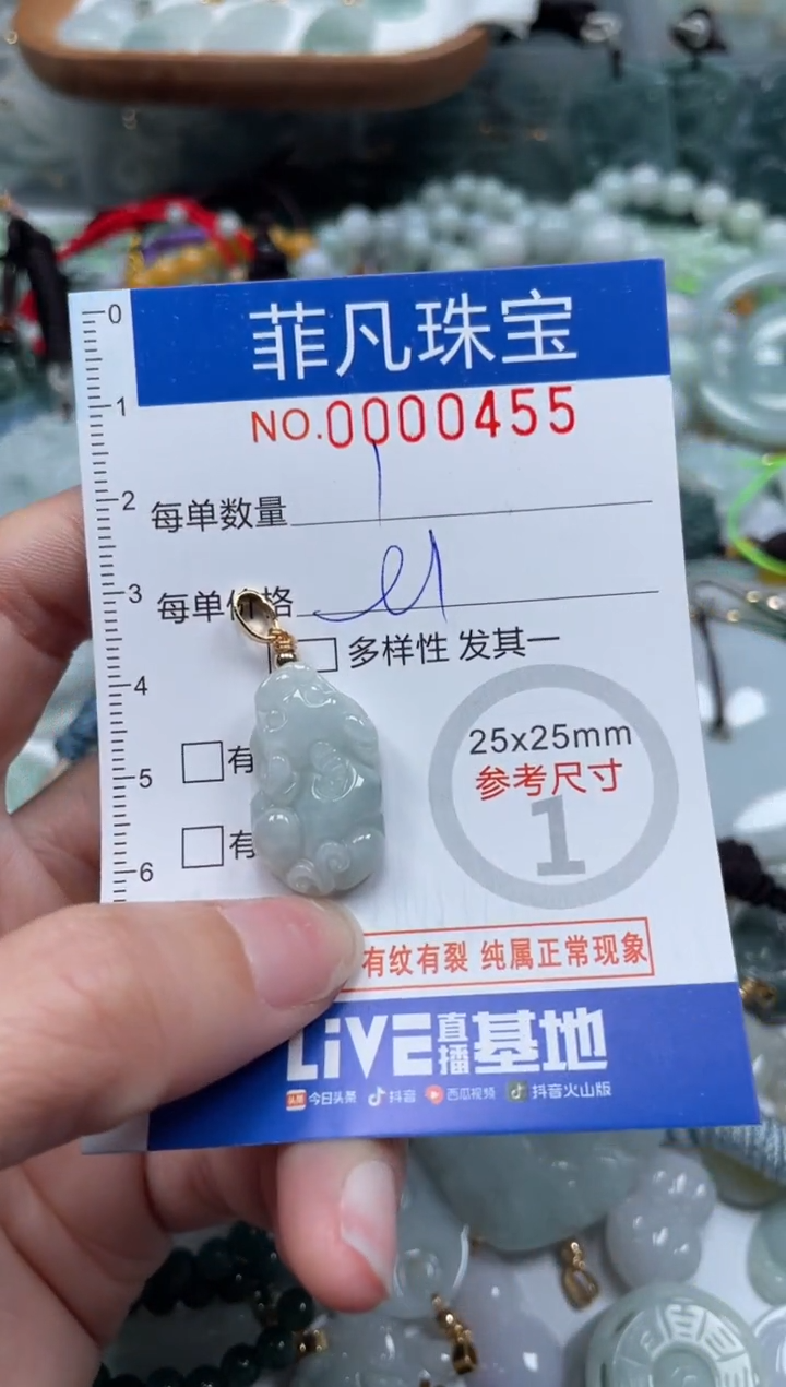 【闪购商品】翡翠颈饰未镶嵌00..0455