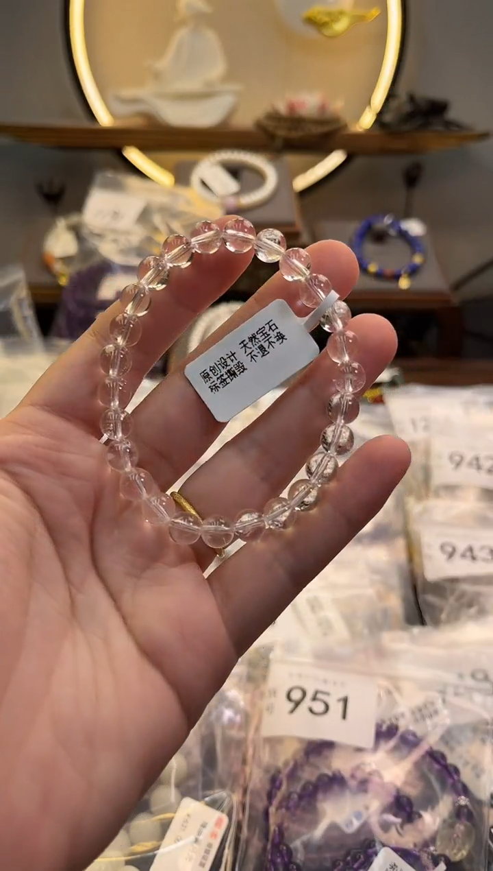 未镶嵌手链水晶 货号952