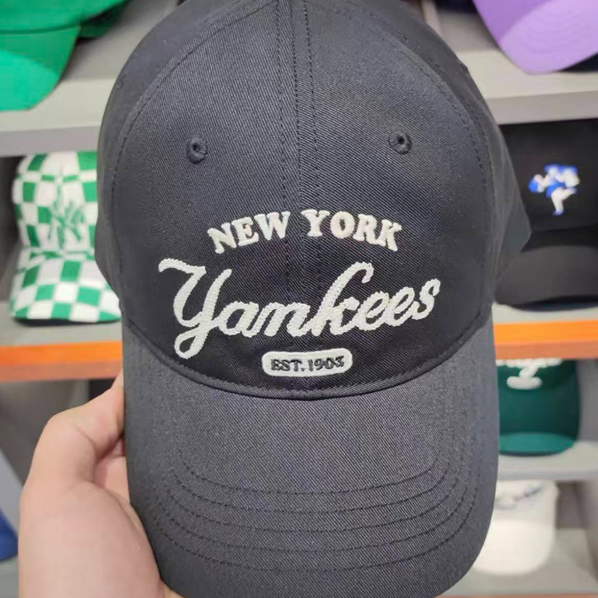 韩国正品MLB软顶棒球帽遮阳防晒帽男女联名款鸭舌帽CPL033N