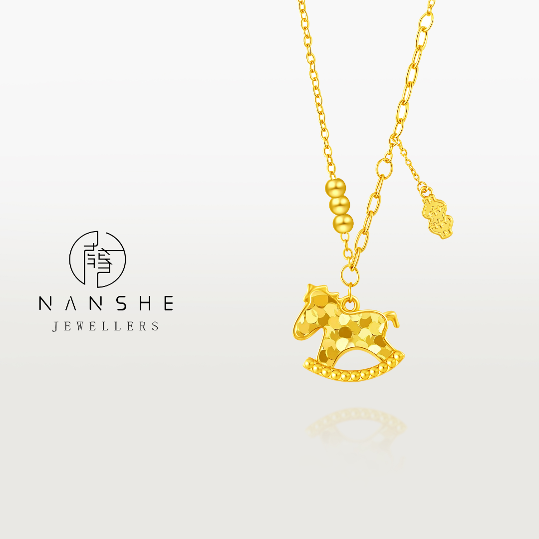 NANSHE/南奢 碎冰冰马上有钱套链精致百搭L1586