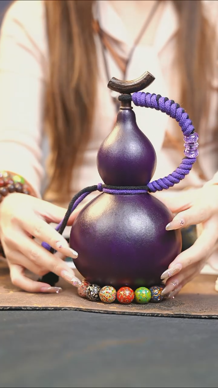 【闪购商品】WP220大漆酒葫芦不包手串及旋转底座