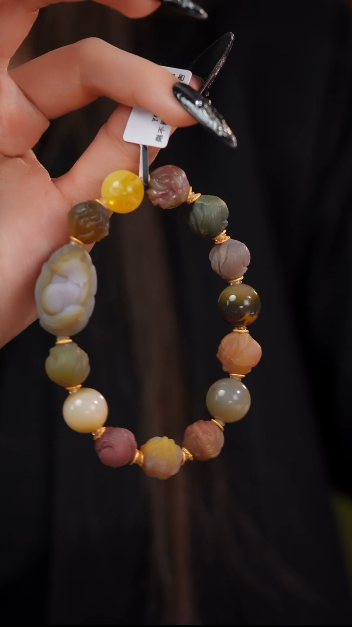 【闪购商品】玛瑙/玉髓手串未镶嵌F429S 盐源狐狐阵