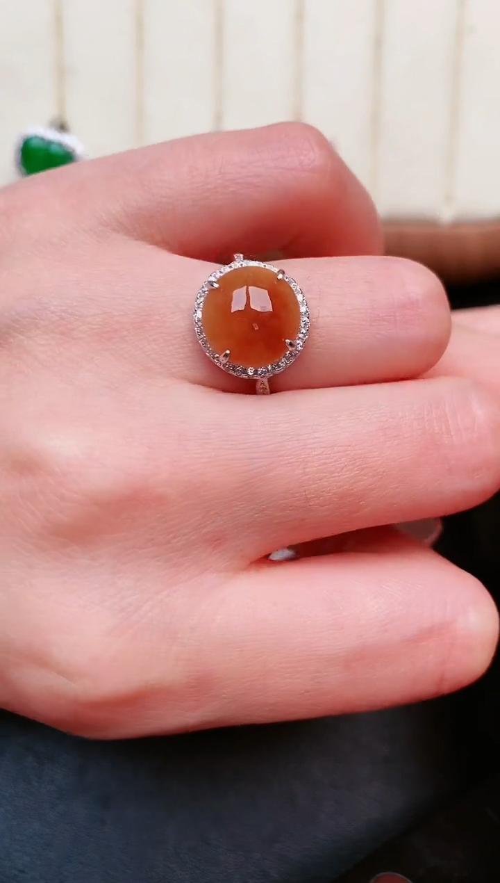 【闪购商品】翡翠戒指银S925镶嵌......