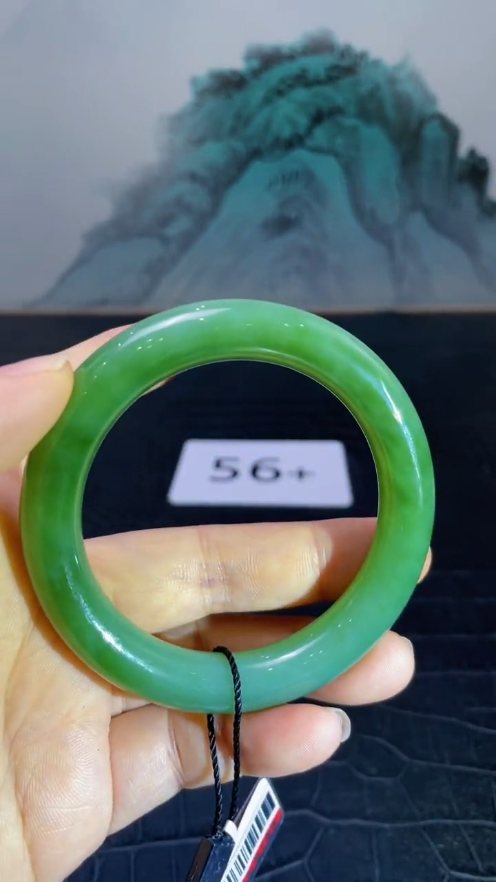 未镶嵌手镯和田玉（碧玉）远*56+