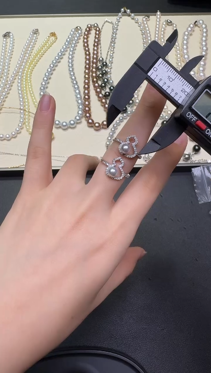 未镶嵌戒指海水珍珠X1218-1227-222多样性一件