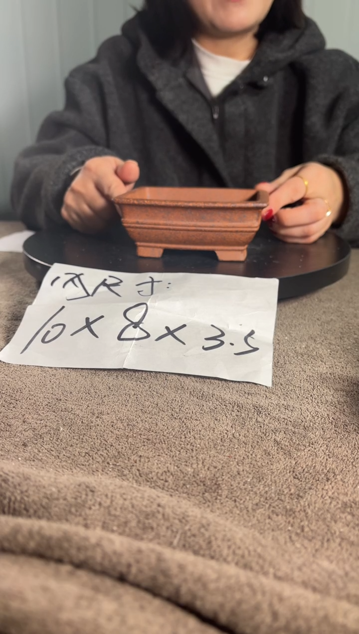 宜兴紫砂花盆小盆