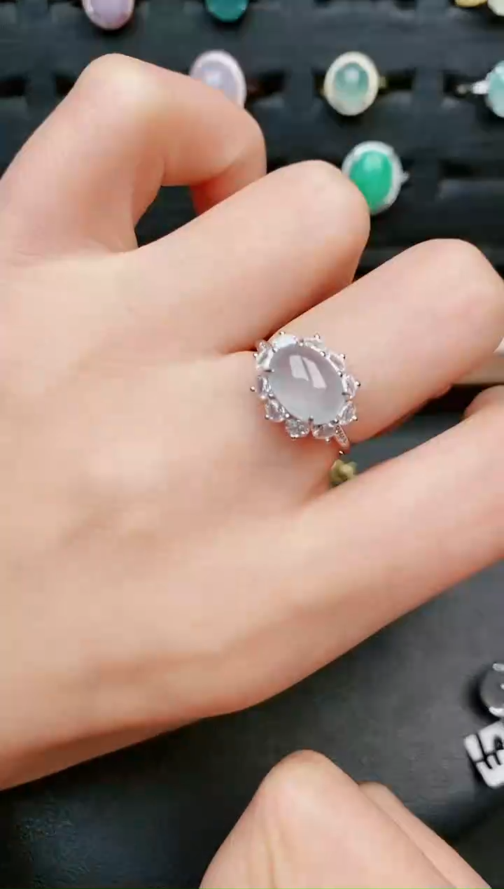 【闪购商品】翡翠戒指银S925镶嵌....