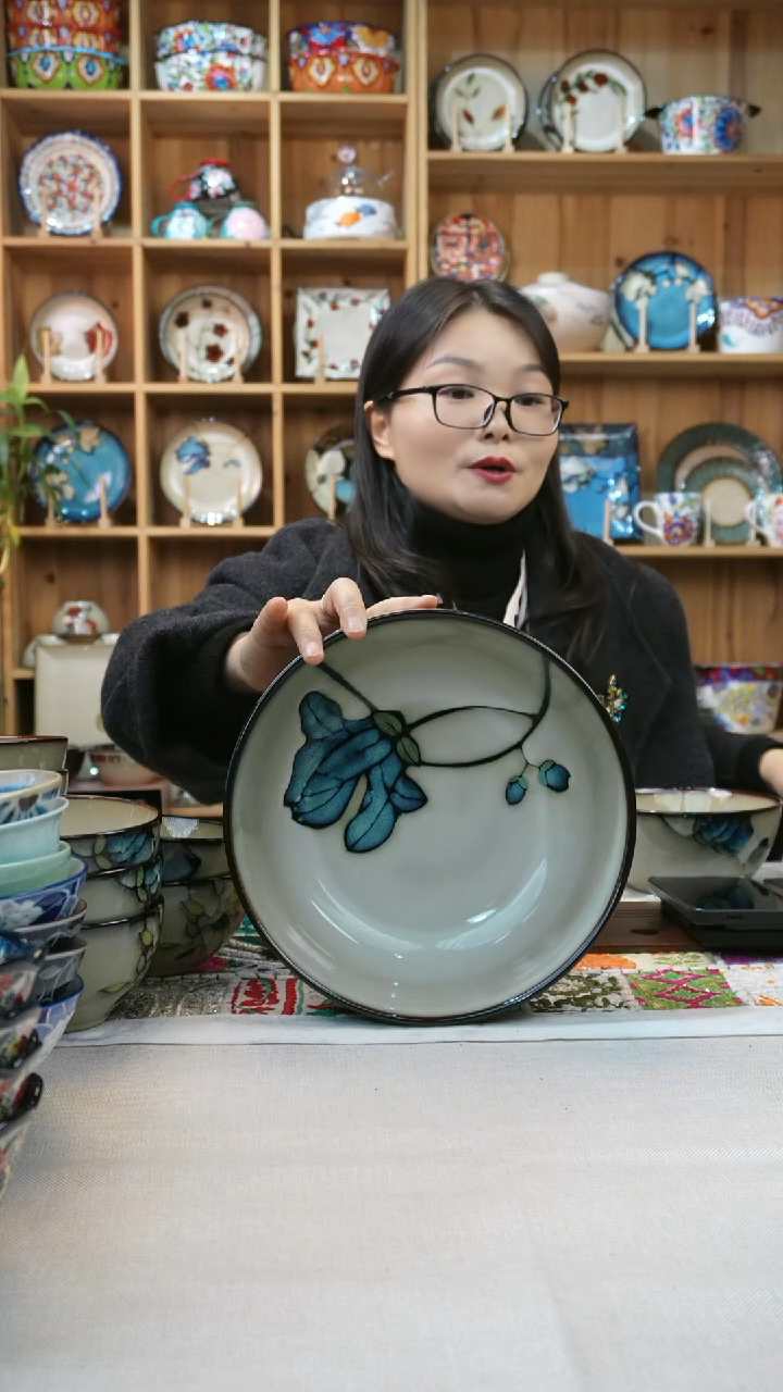 瓷片梦**释小可陶瓷一组两只汤碗