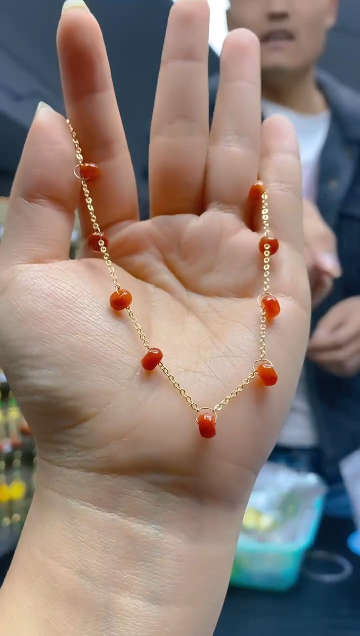 【闪购商品】翡翠耳饰合金040翡翠手链