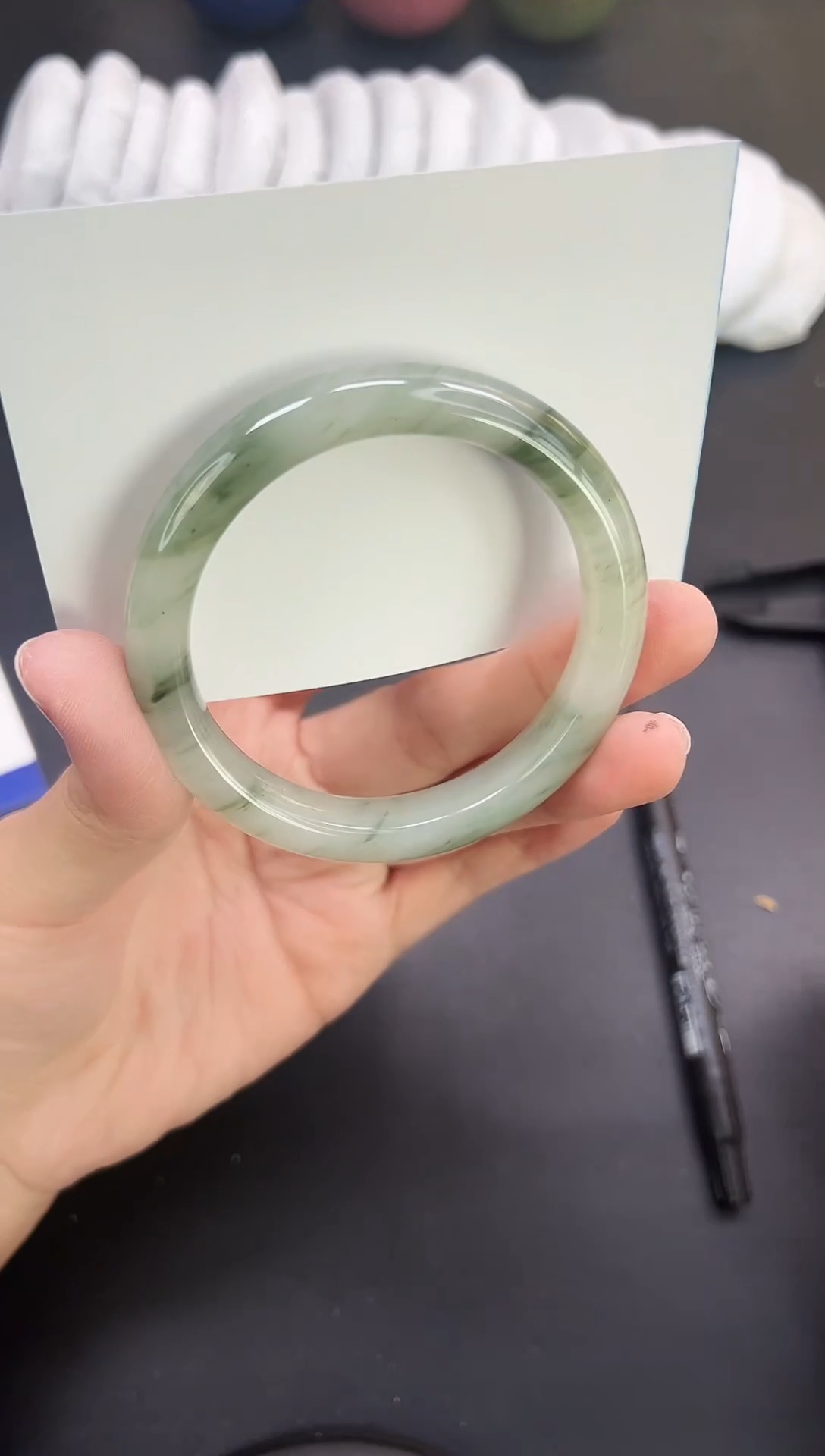 未镶嵌手镯石英质玉A216-55`56