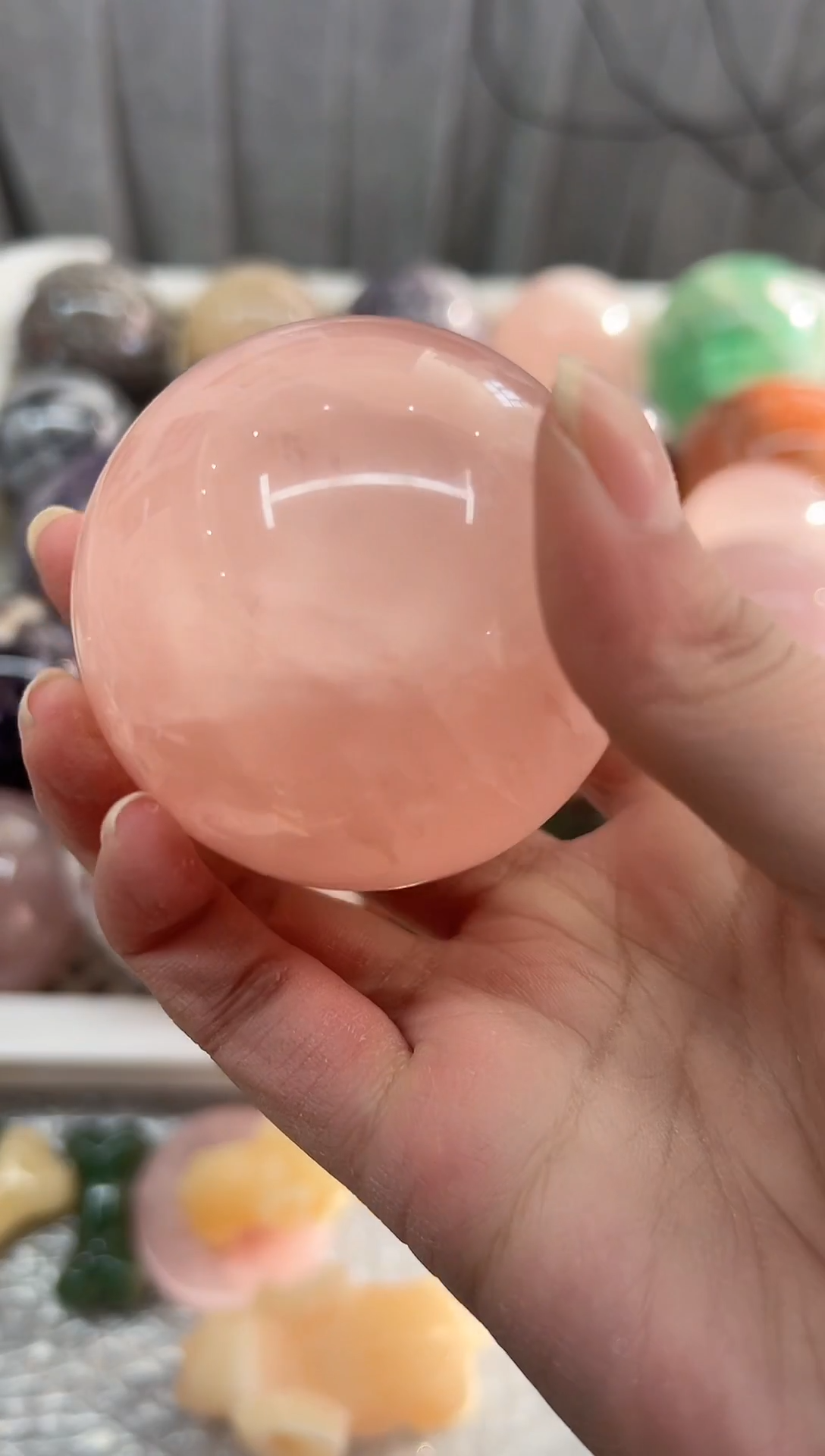 未镶嵌珠宝半成品水晶S286 约6.0cm