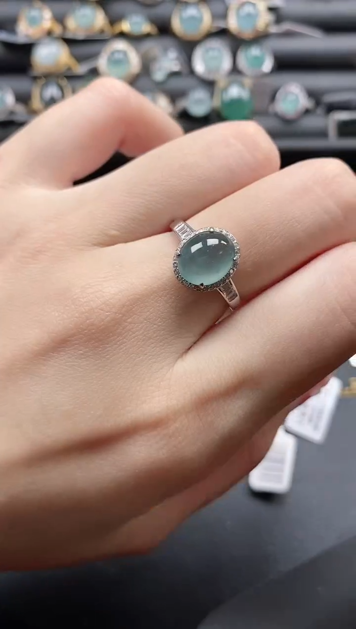 【闪购商品】翡翠戒指银S925镶嵌11111