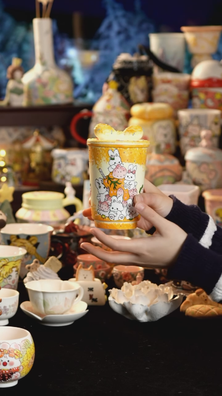 其他陶景德镇釉下彩手绘设计师款陶瓷