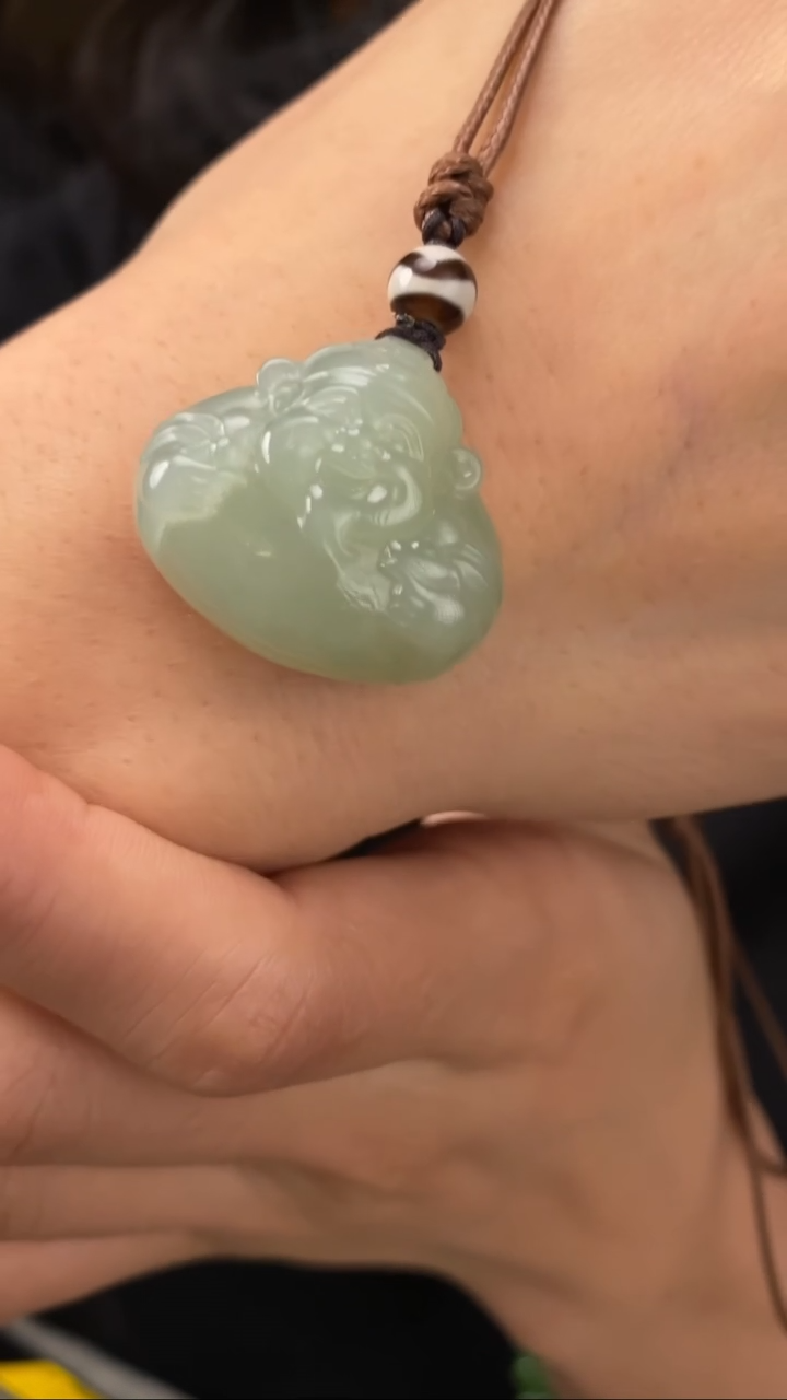 【闪购商品】和田玉吊坠未镶嵌【玉道侠侣】抱抱财神