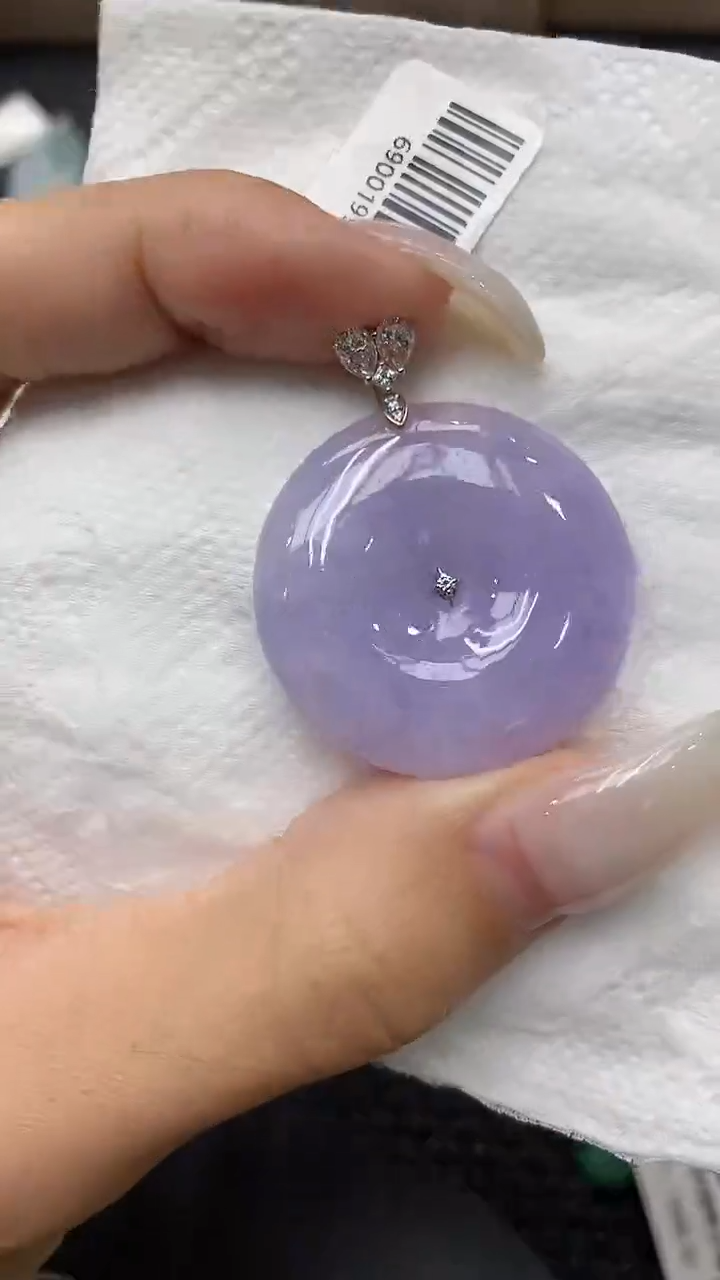 颈饰18K金镶嵌翡翠11111111111