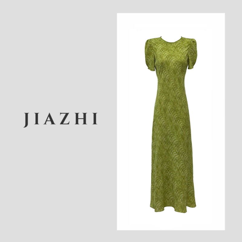 【现货清仓】45°斜裁油画晕染花卉连衣裙女夏慵懒松弛感度假长裙