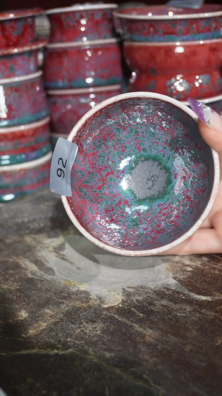 摆件陶精品窑变钧瓷茶器