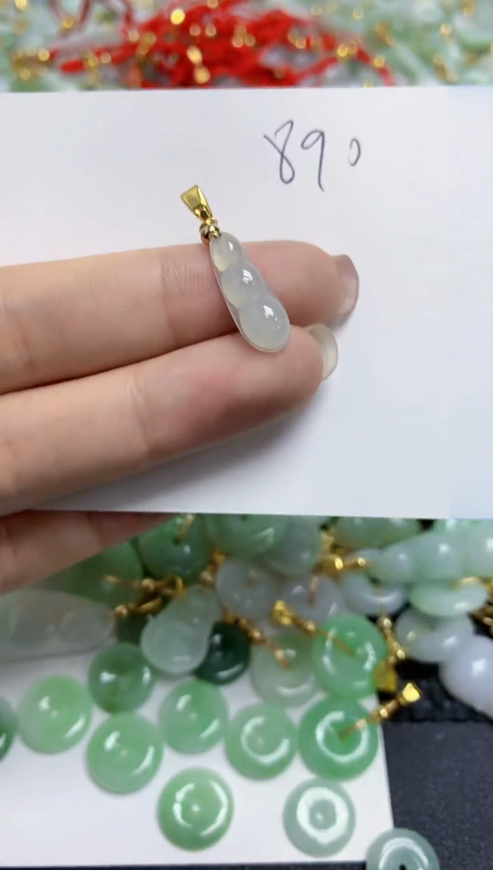 【闪购商品】翡翠颈饰合金天然翡翠A货