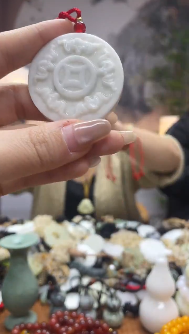 未镶嵌岫玉吊坠多样性发货拍一发一