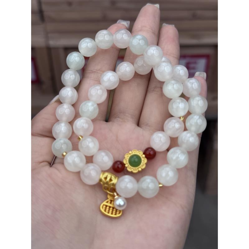 树脂手链  S1076精品双圈手串无礼盒