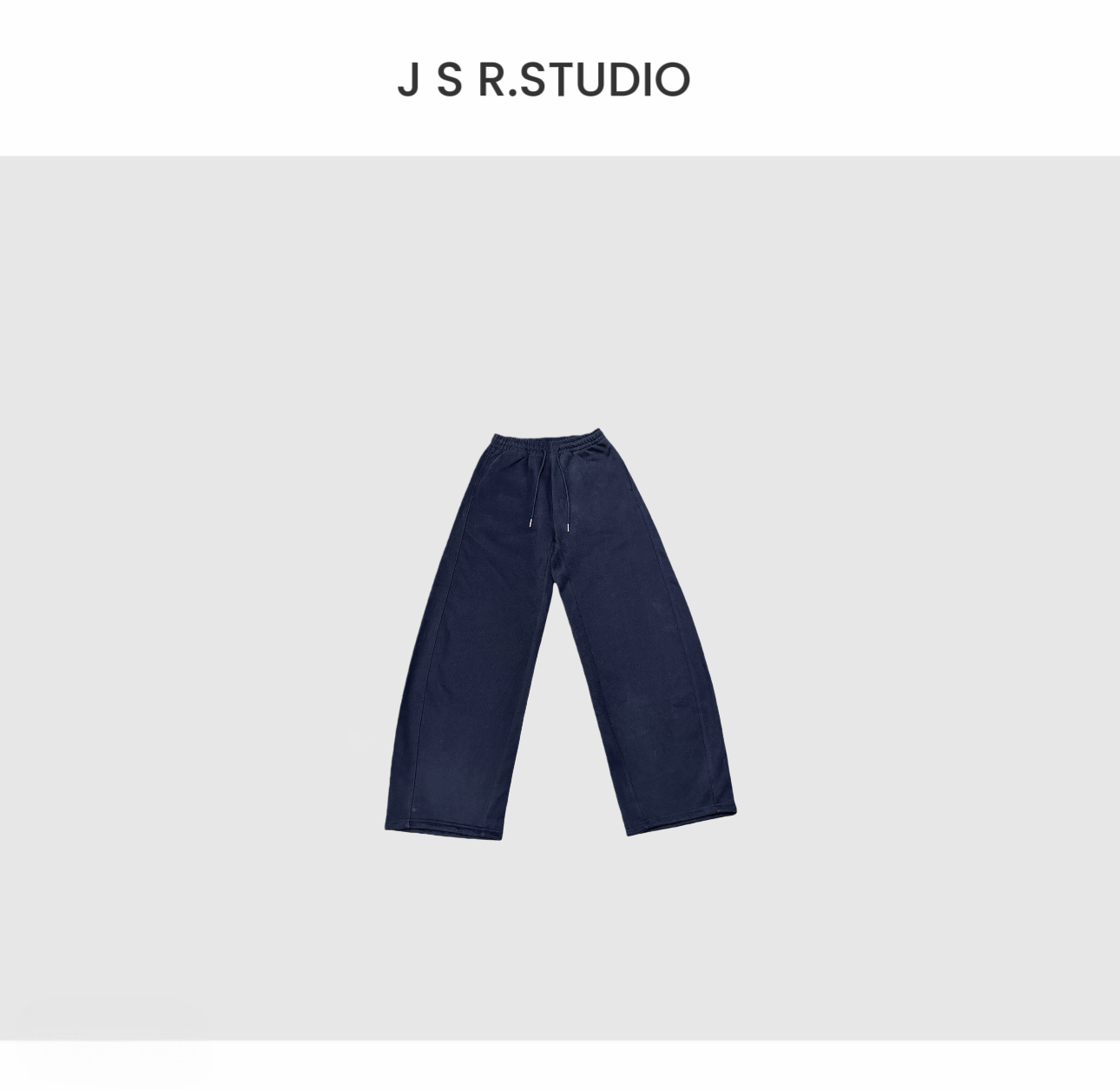 JSR 松紧腰湖蓝色休闲卫裤