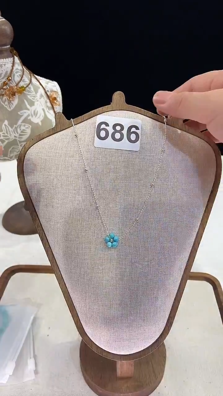 项链钛钢淡水珍珠686