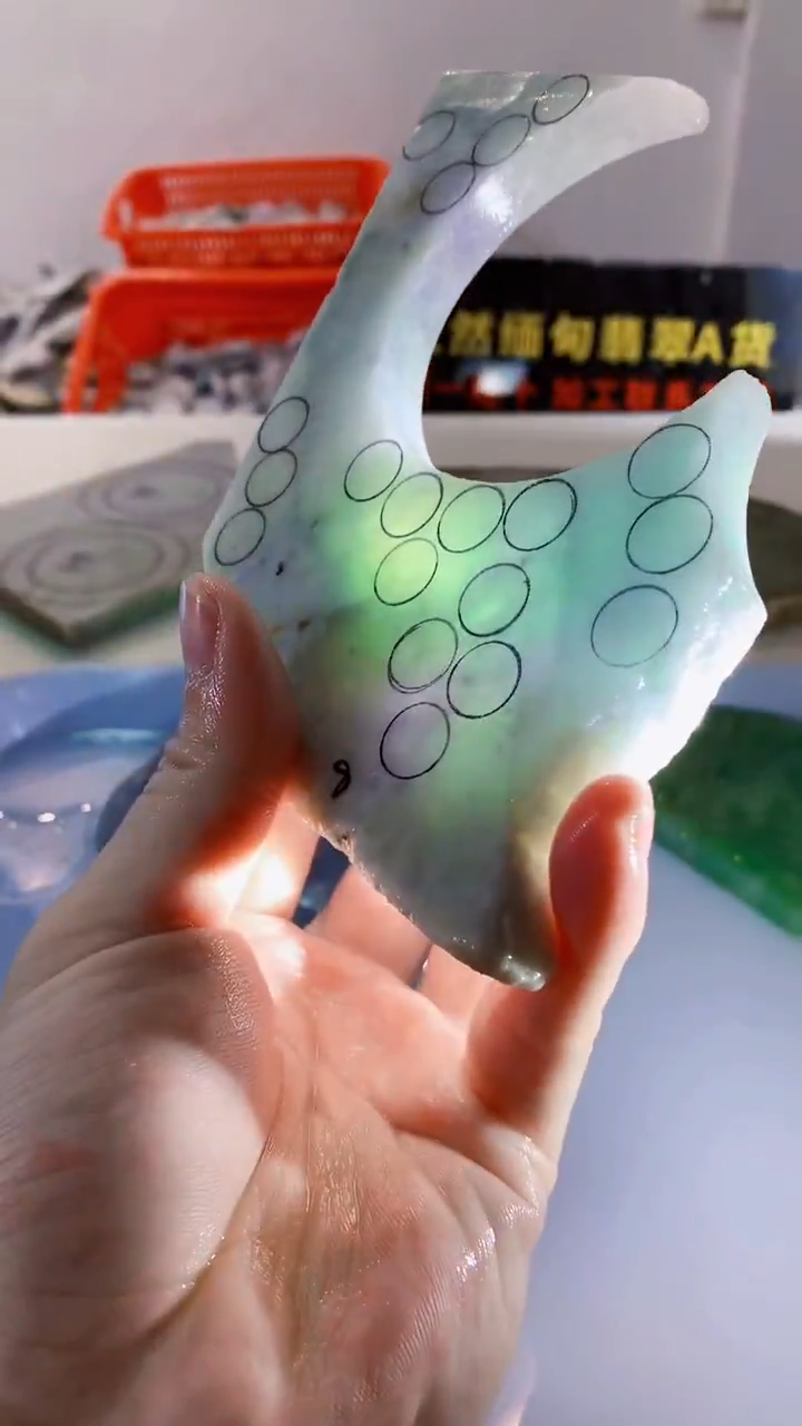 颈饰未镶嵌翡翠缅甸A货翡翠282