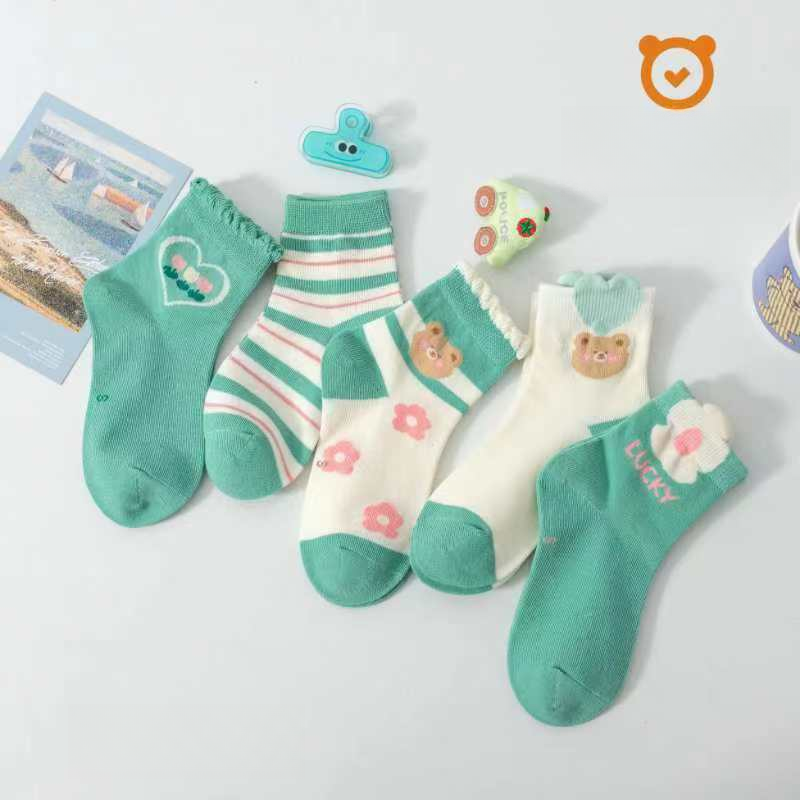 儿童   新款薄棉中筒棉袜