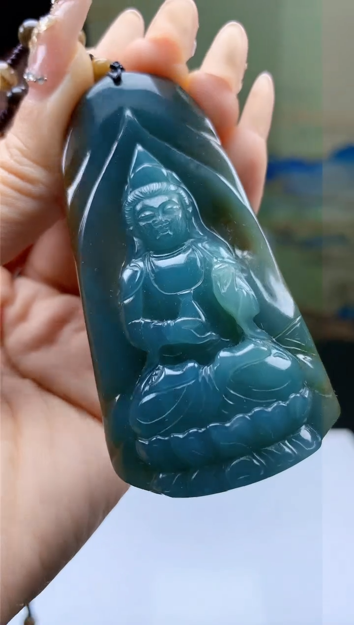 【闪购商品】定制翡翠未镶嵌4688ty-毛货挂件赠珠链66